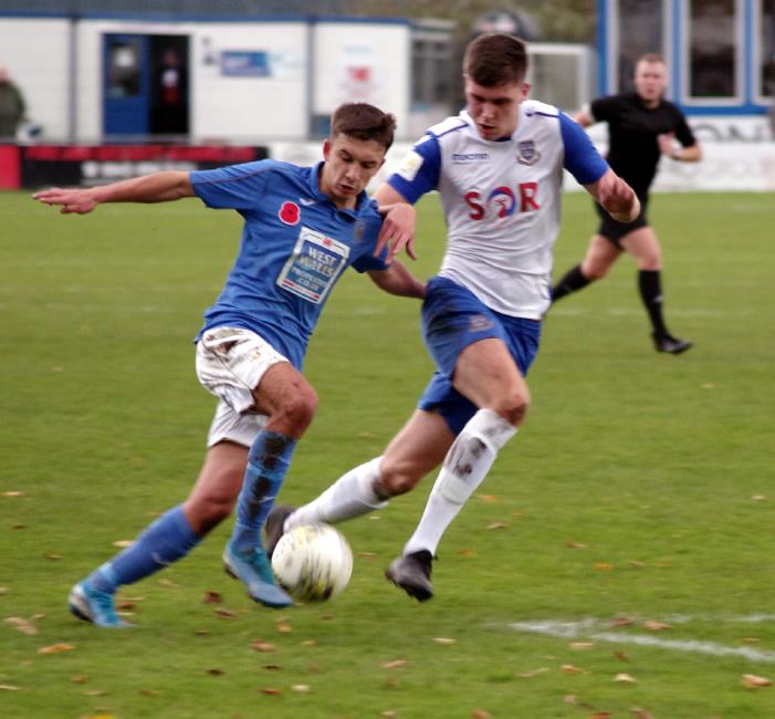 Ben Fawcett scored an important equaliser for Haverfordwest County